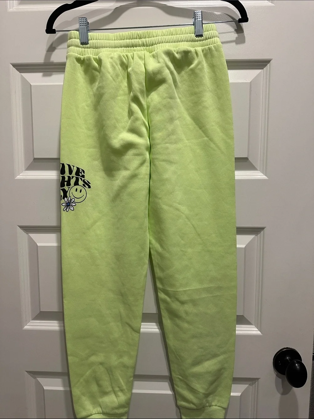 Justice Neon Lime Jogger Pants